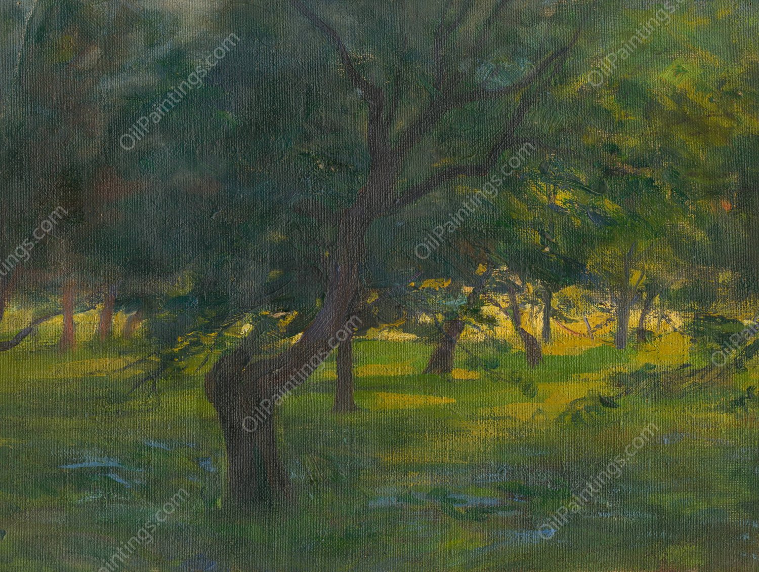 Landscape  by Ludovit Pitthordt - Hand-Painted Oil Painting Reproduction