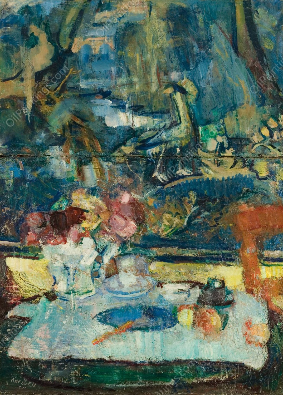 Gobelin  by Ludvig Karsten - Hand-Painted Oil Painting Reproduction