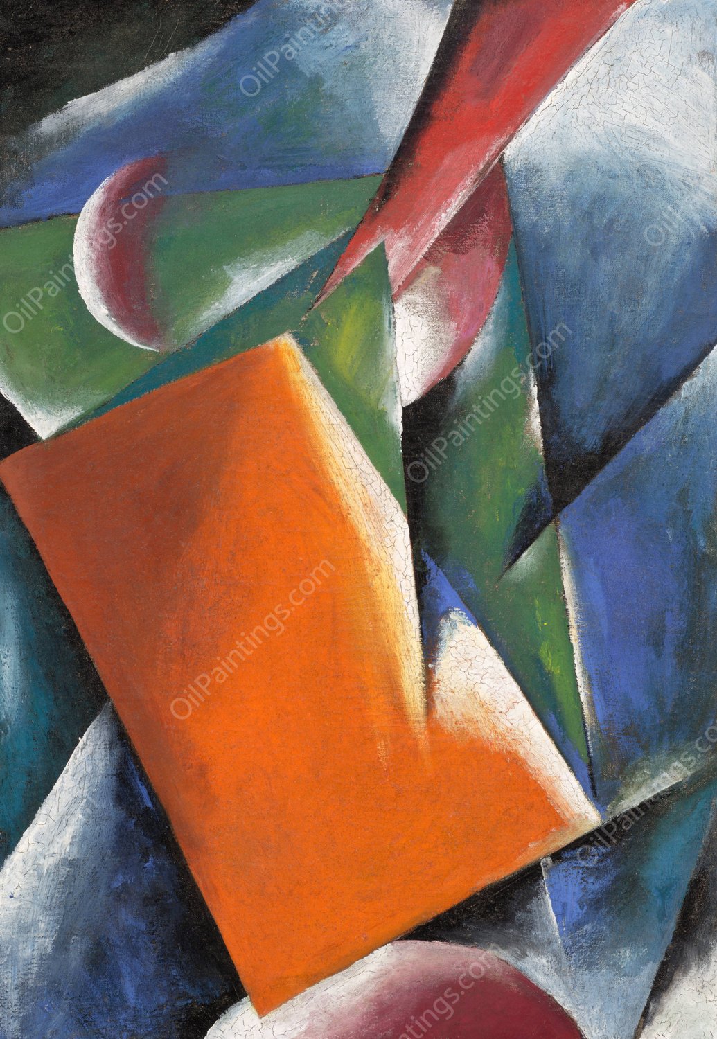 Architectonic Painting  by Lyubov Popova - Hand-Painted Oil Painting Reproduction