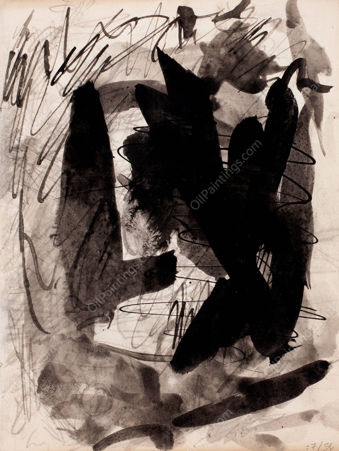 Luonnos  by Magnus Enckell - Hand-Painted Oil Painting Reproduction