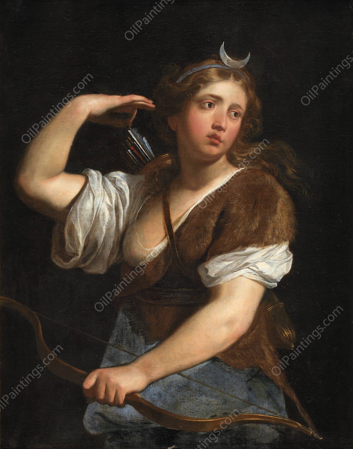 Diana Hunting  by Marcantonio Franceschini - Hand-Painted Oil Painting Reproduction