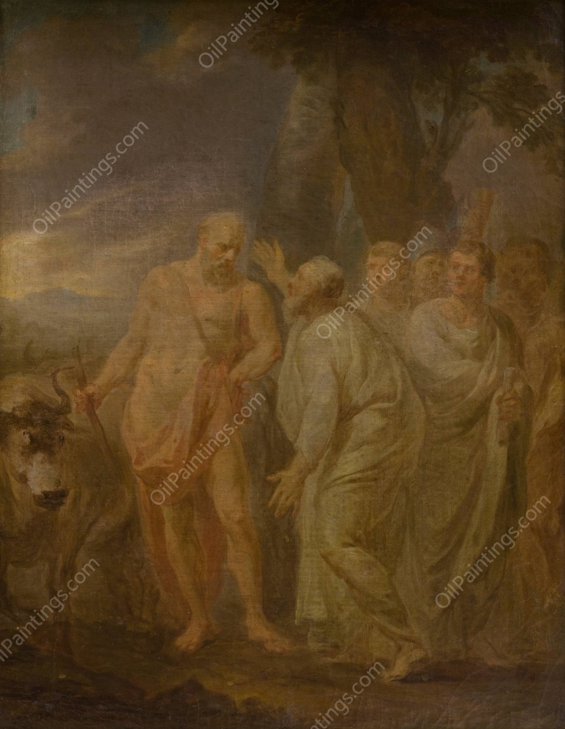 Cincinnatus  by Marcello Bacciarelli - Hand-Painted Oil Painting Reproduction