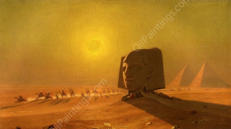 Sphinx in the Desert by Marcus Waterman - Hand-Painted Oil Painting Reproduction