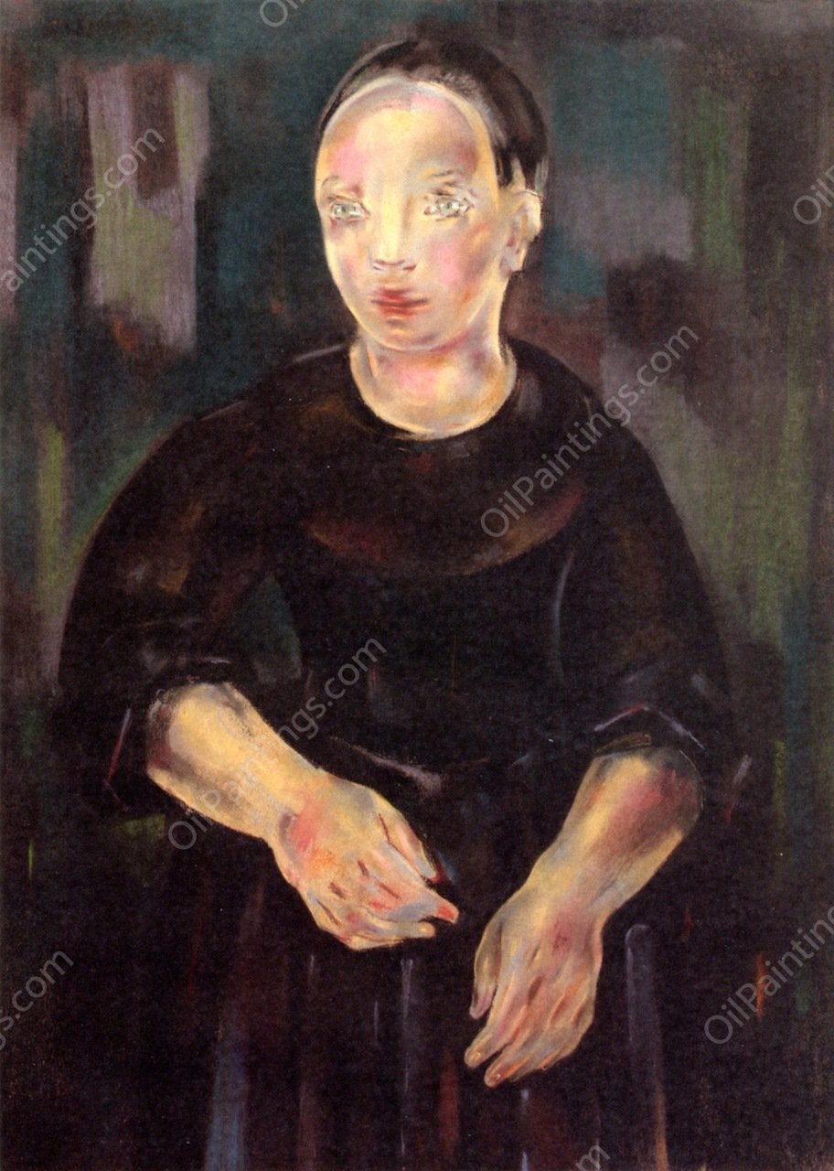 Portrait of a Woman by Maria Blanchard - Hand-Painted Oil Painting Reproduction