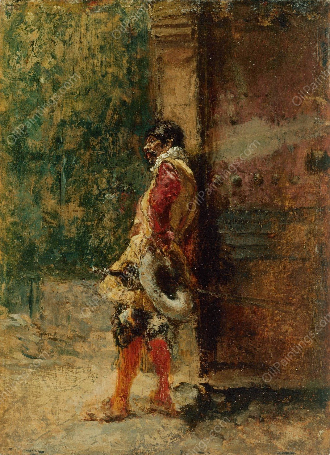 Cavalier  by Mariano Fortuny Marsal - Hand-Painted Oil Painting Reproduction