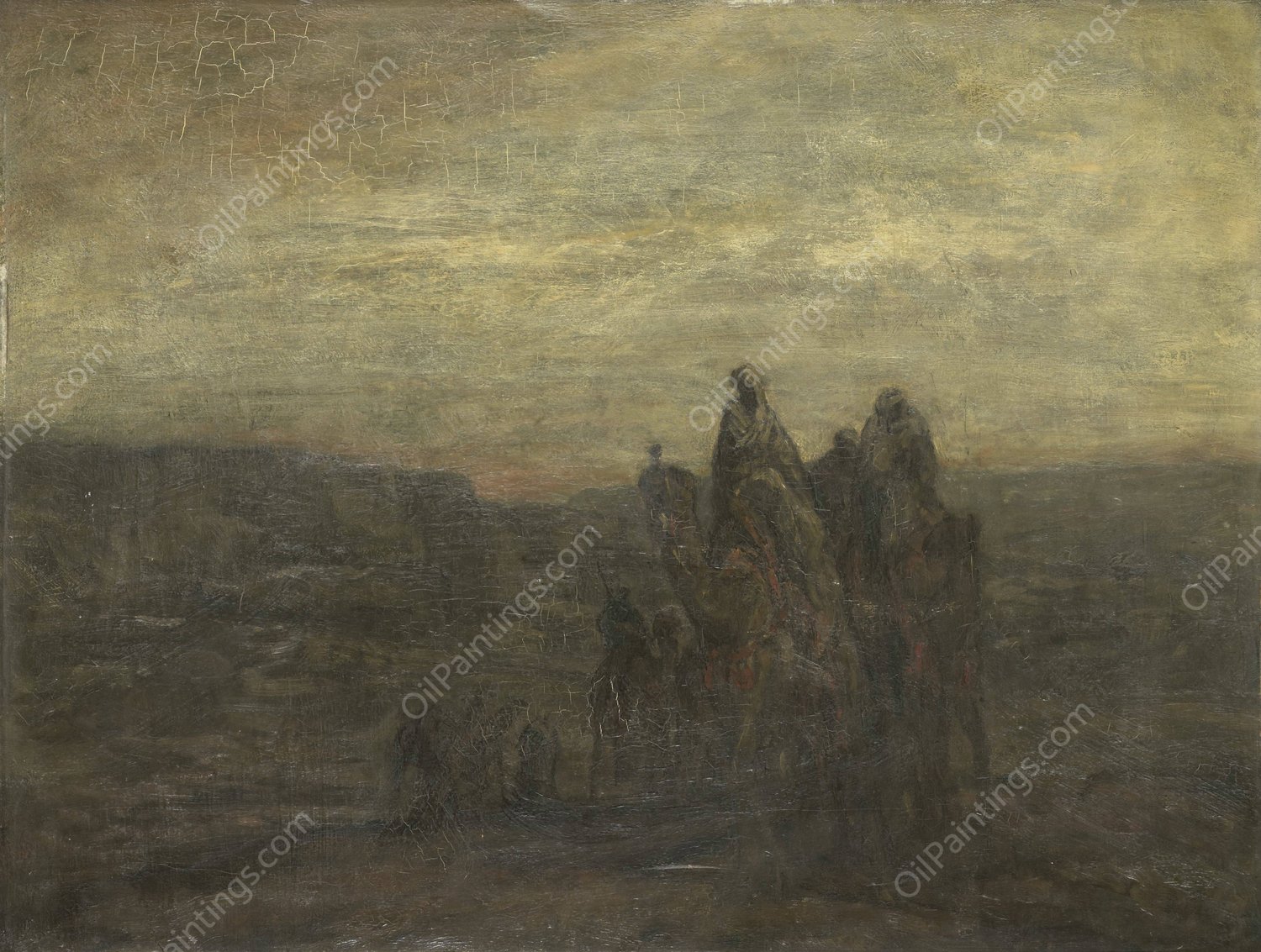 Caravan  by Marius Bauer - Hand-Painted Oil Painting Reproduction