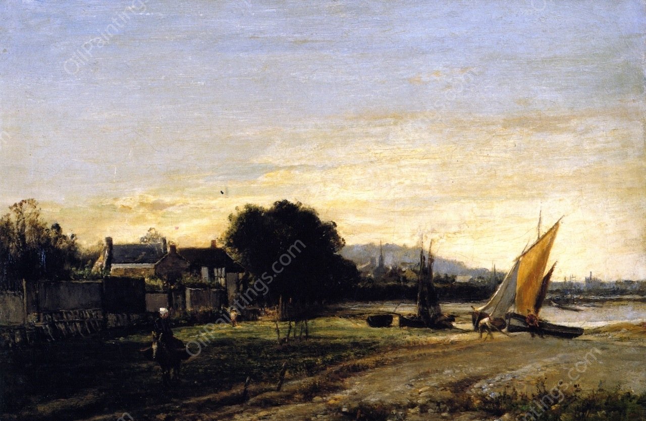 Land and Sea by Mark Fisher - Hand-Painted Oil Painting Reproduction