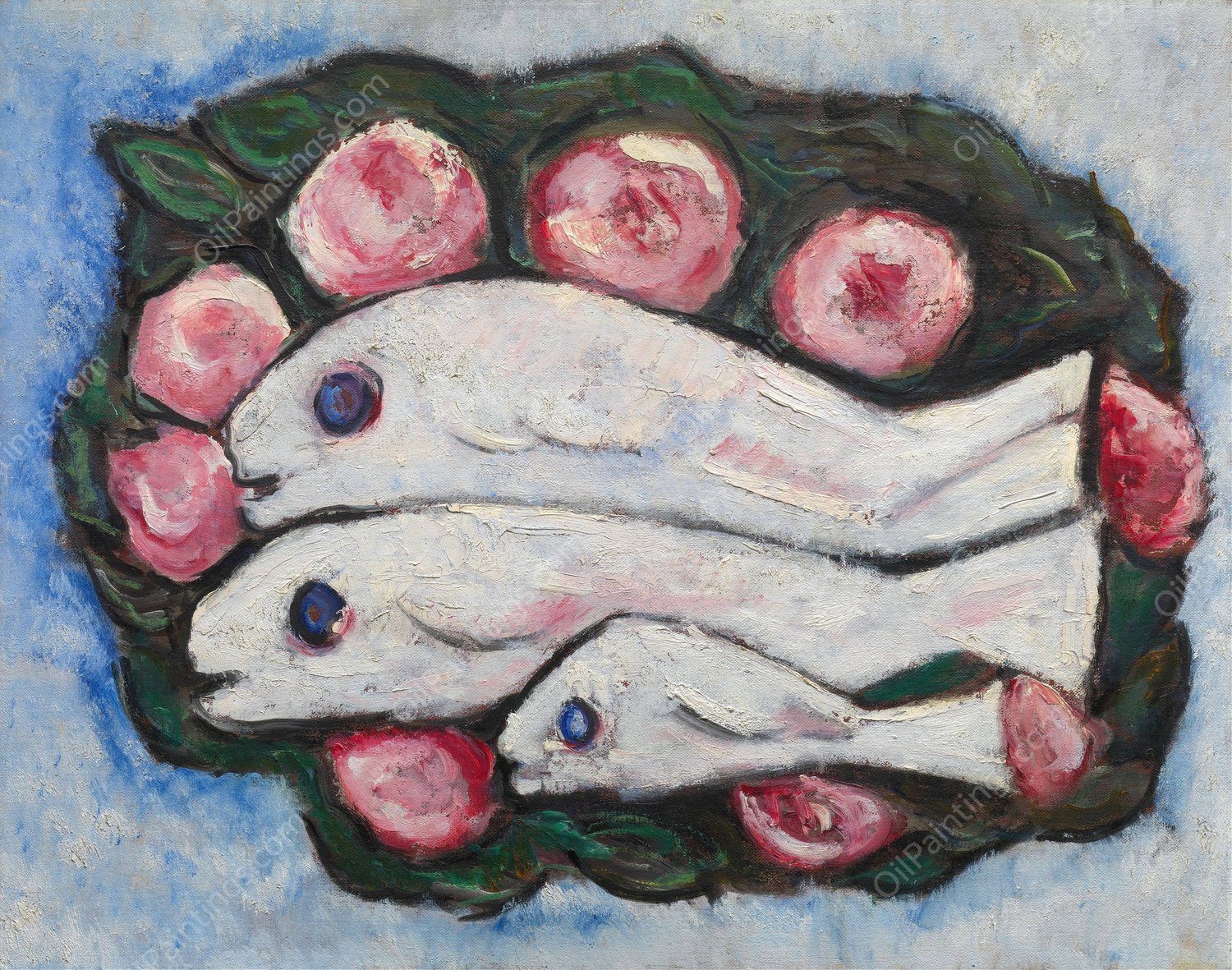 Banquet in Silence  by Marsden Hartley - Hand-Painted Oil Painting Reproduction
