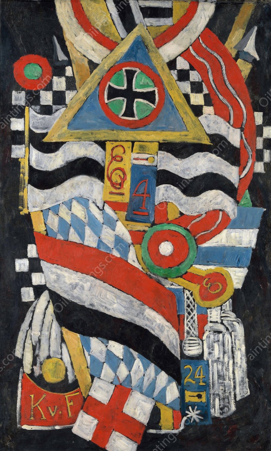Portrait of a German Officer  by Marsden Hartley - Hand-Painted Oil Painting Reproduction