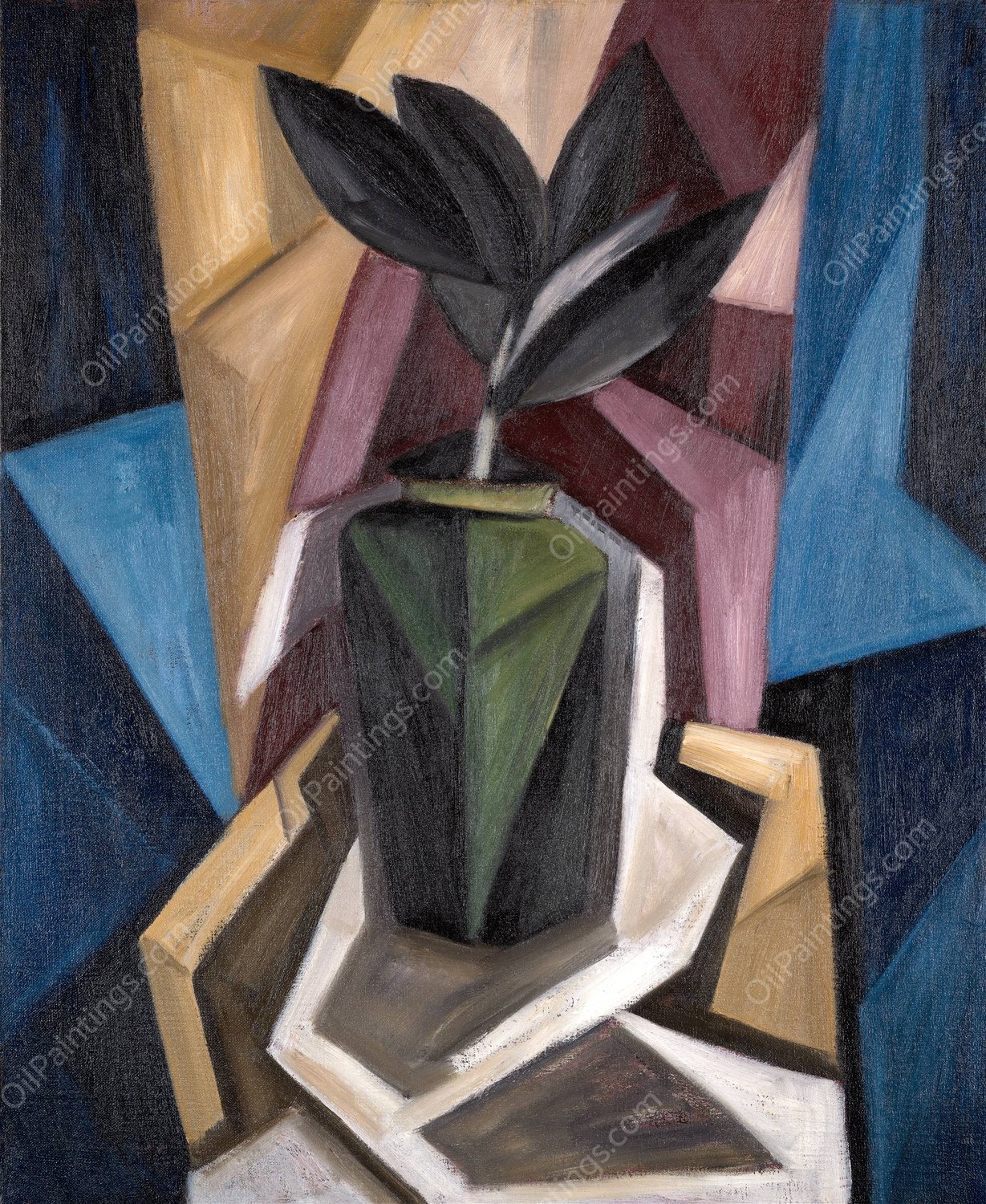Rubber Plant  by Marsden Hartley - Hand-Painted Oil Painting Reproduction