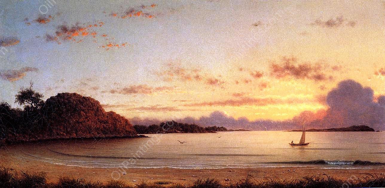 Dawn by Martin Johnson Heade - Hand-Painted Oil Painting Reproduction