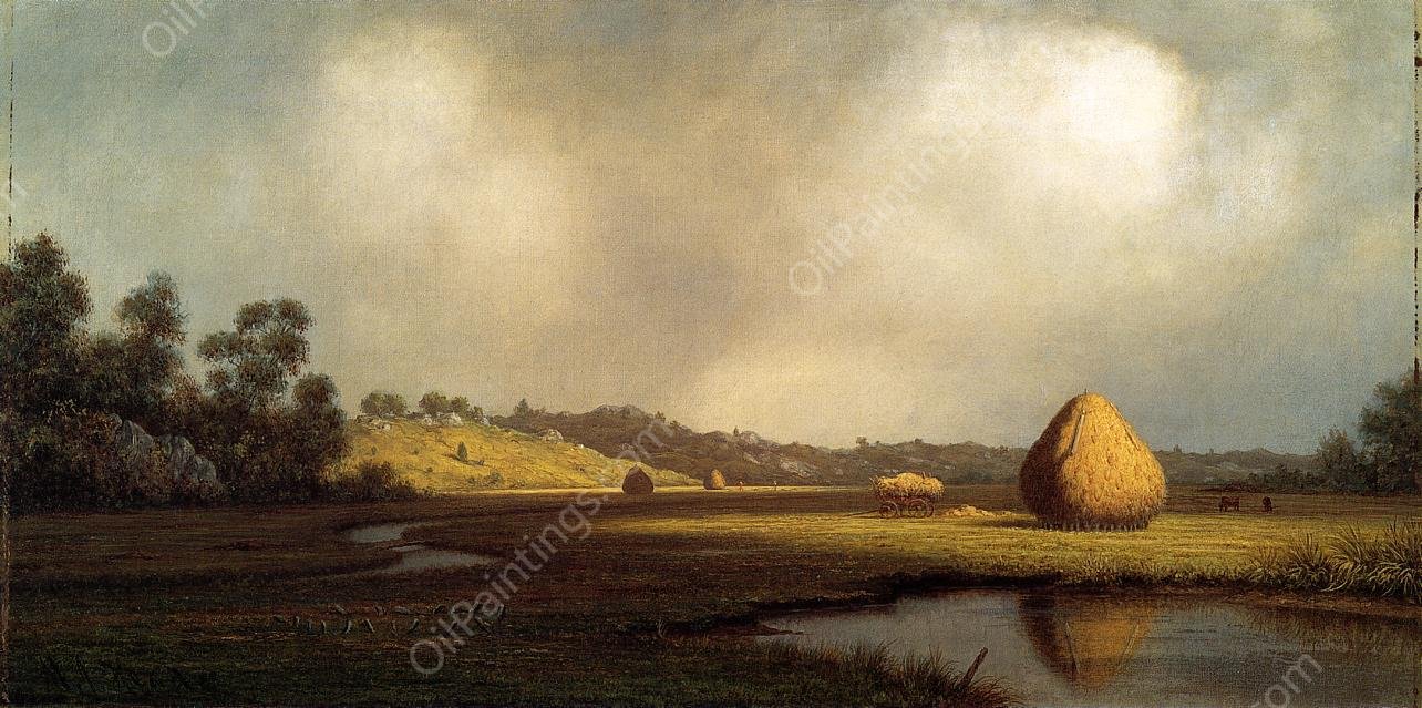Salt Marshes, Newburyport, Massachusetts by Martin Johnson Heade - Hand-Painted Oil Painting Reproduction