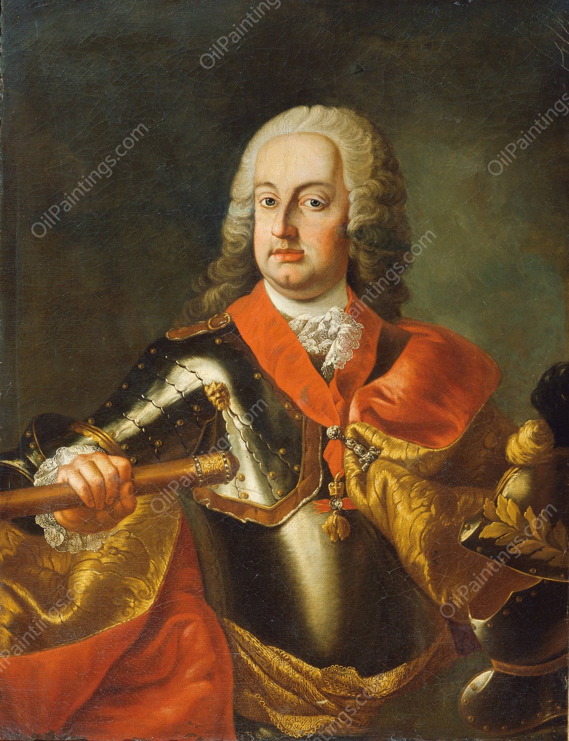 Kaiser Franz I. Stephan von Lothringen  by Martin Van Meytens - Hand-Painted Oil Painting Reproduction
