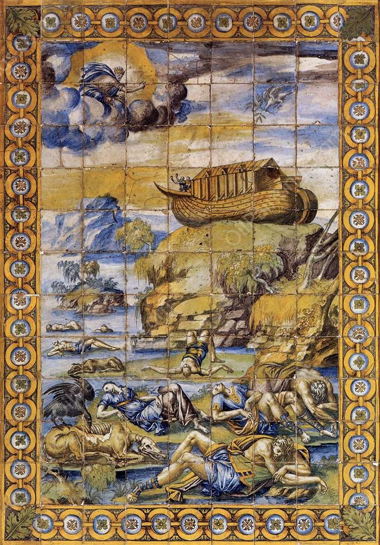 The Flood by Masseot Abaquesne - Hand-Painted Oil Painting Reproduction