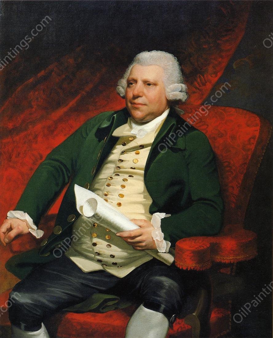 Sir Richard Arkwright by Mather Brown - Hand-Painted Oil Painting Reproduction