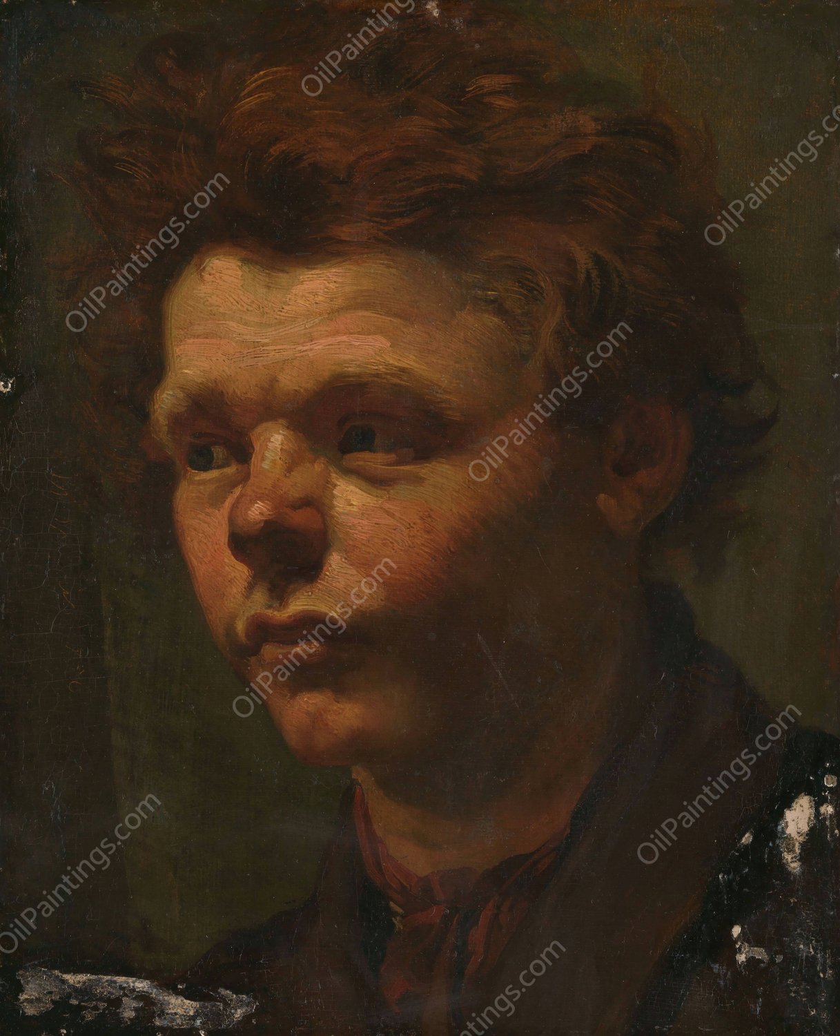 Portrait Study  by Matthijs Maris - Hand-Painted Oil Painting Reproduction