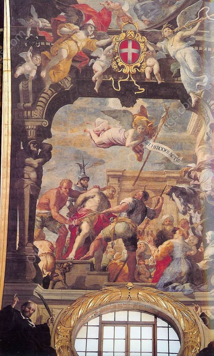 St John Cast into Prison by Mattia Preti - Hand-Painted Oil Painting Reproduction