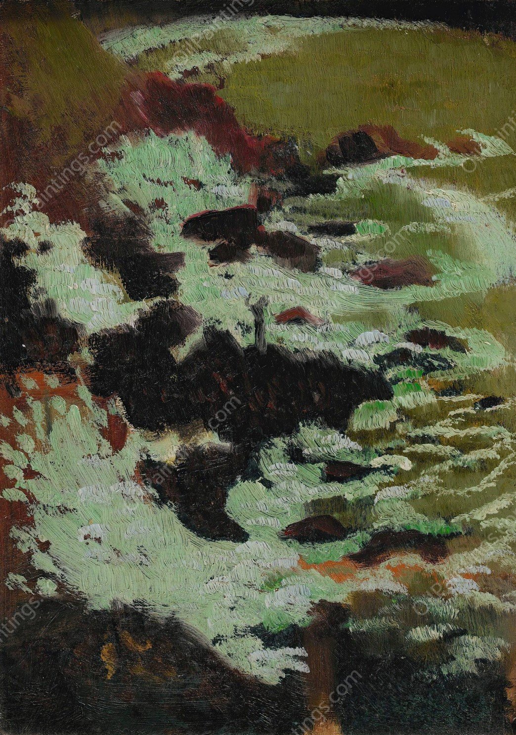 Ecume Verte by Maurice Denis - Hand-Painted Oil Painting Reproduction