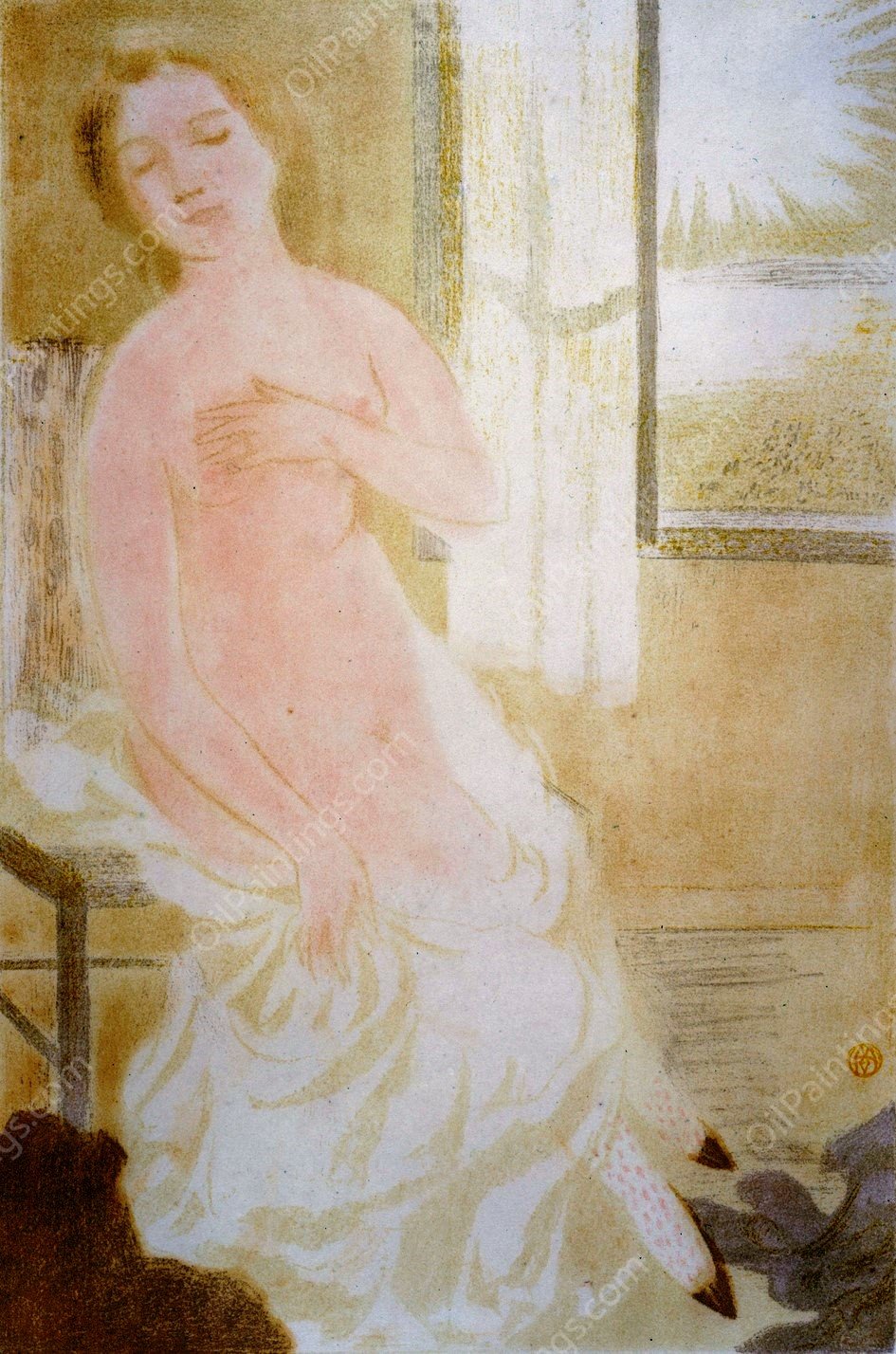 Mais c'est le coeur qui bat trop vite  by Maurice Denis - Hand-Painted Oil Painting Reproduction