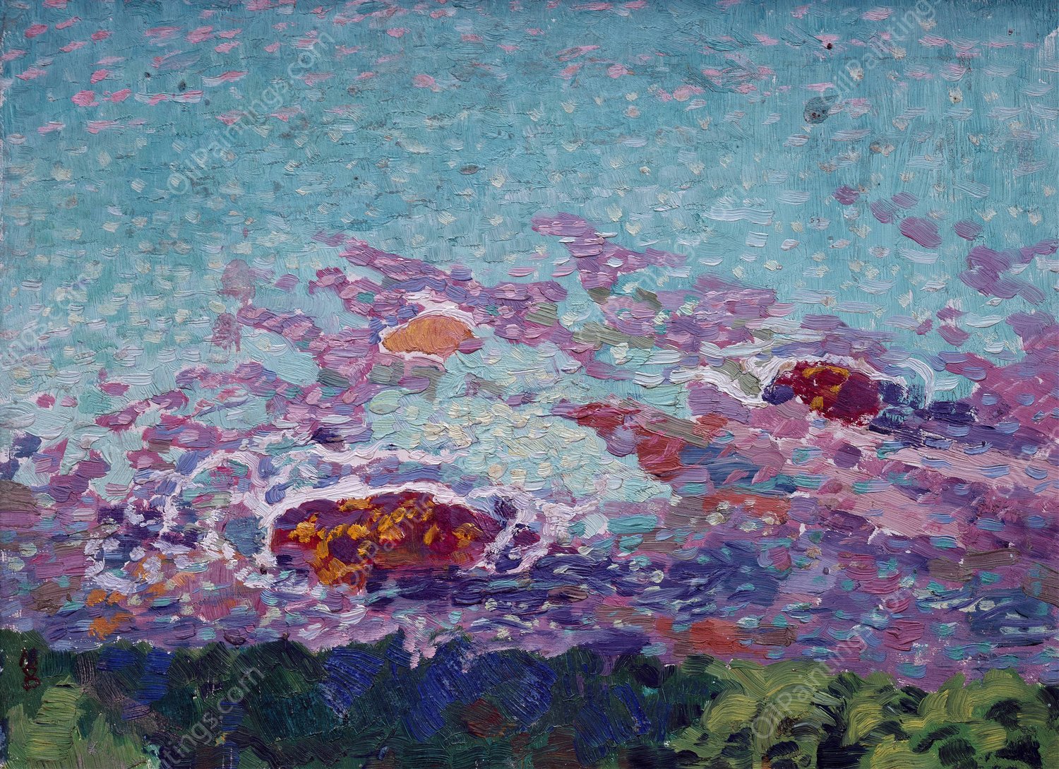 Ocean Coast by Maurice Denis - Hand-Painted Oil Painting Reproduction