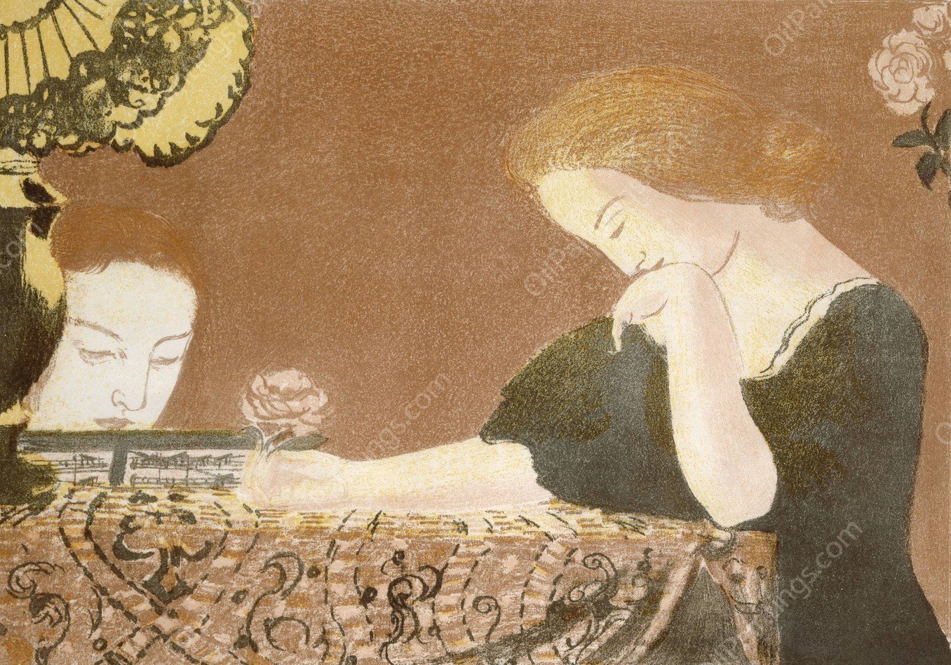 Our Souls In Slow Gestures  by Maurice Denis - Hand-Painted Oil Painting Reproduction