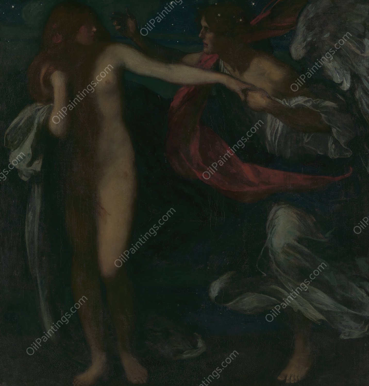 The sons of God saw the Daughters of Men that they were fair by Maurice Greiffenhagen - Hand-Painted Oil Painting Reproduction