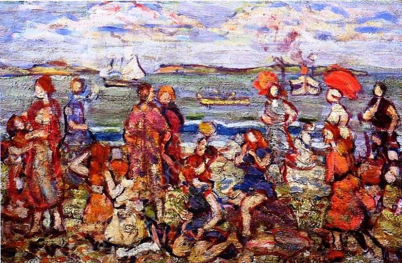 The Inlet by Maurice Brazil Prendergast - Hand-Painted Oil Painting Reproduction