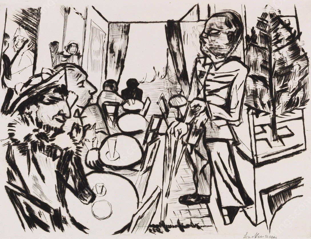 Weihnachten  by Max Beckmann - Hand-Painted Oil Painting Reproduction