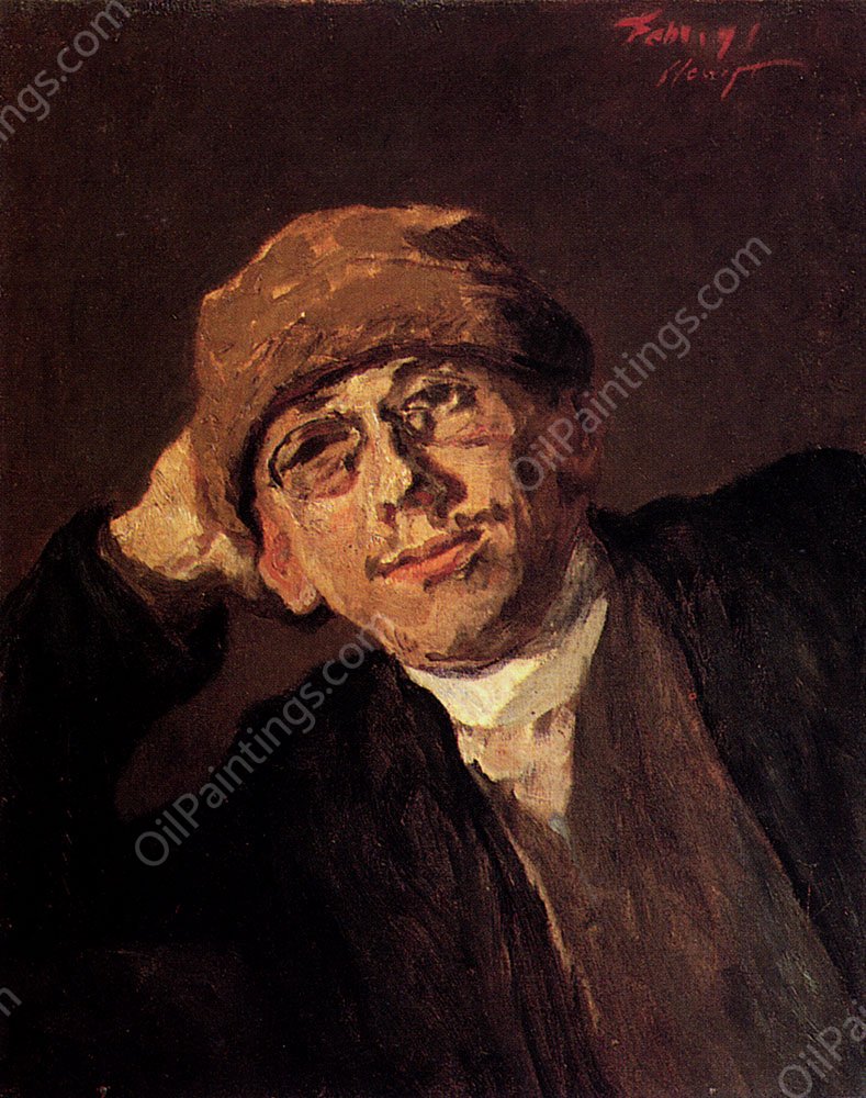 A Portrait Of The Artist's Nephew by Max Slevogt - Hand-Painted Oil Painting Reproduction