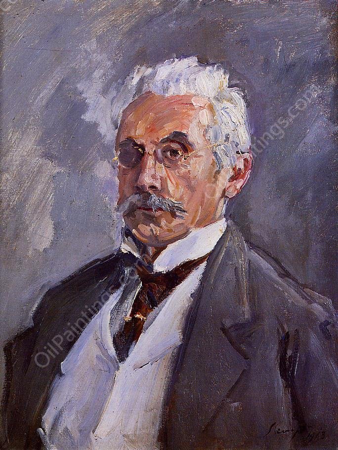 Portrait of Carl Steinbart by Max Slevogt - Hand-Painted Oil Painting Reproduction