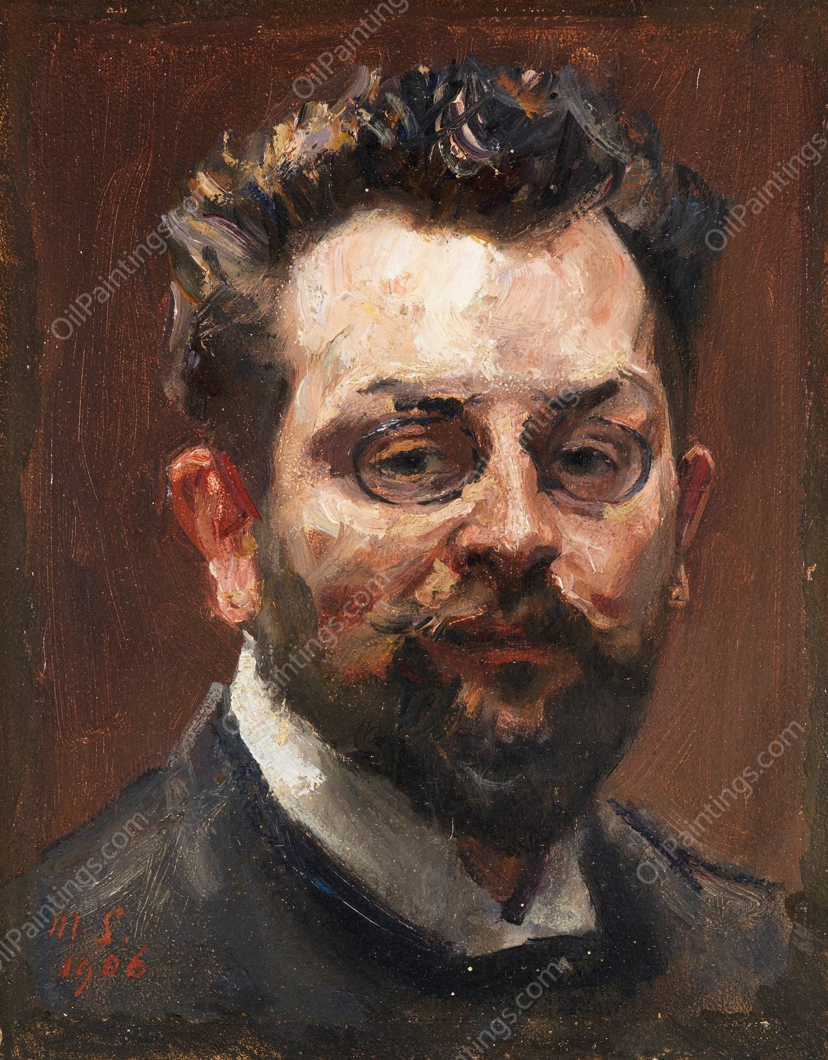 Selbstportrat  by Max Slevogt - Hand-Painted Oil Painting Reproduction