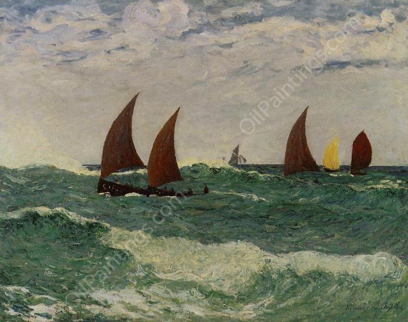 Passing through the Bar by Maxime Maufra - Hand-Painted Oil Painting Reproduction