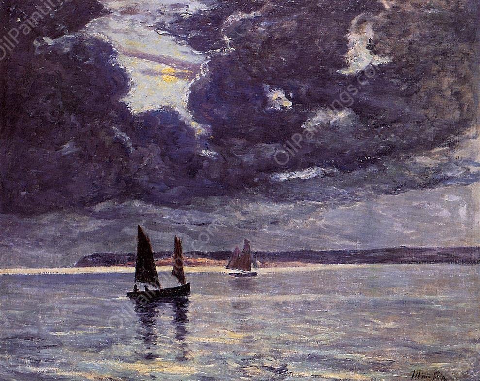 The Return of the Fishing Boats by Maxime Maufra - Hand-Painted Oil Painting Reproduction
