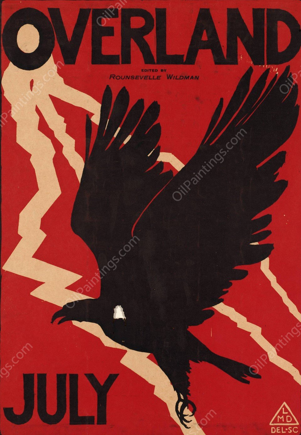 Overland, July  by Maynard Dixon - Hand-Painted Oil Painting Reproduction