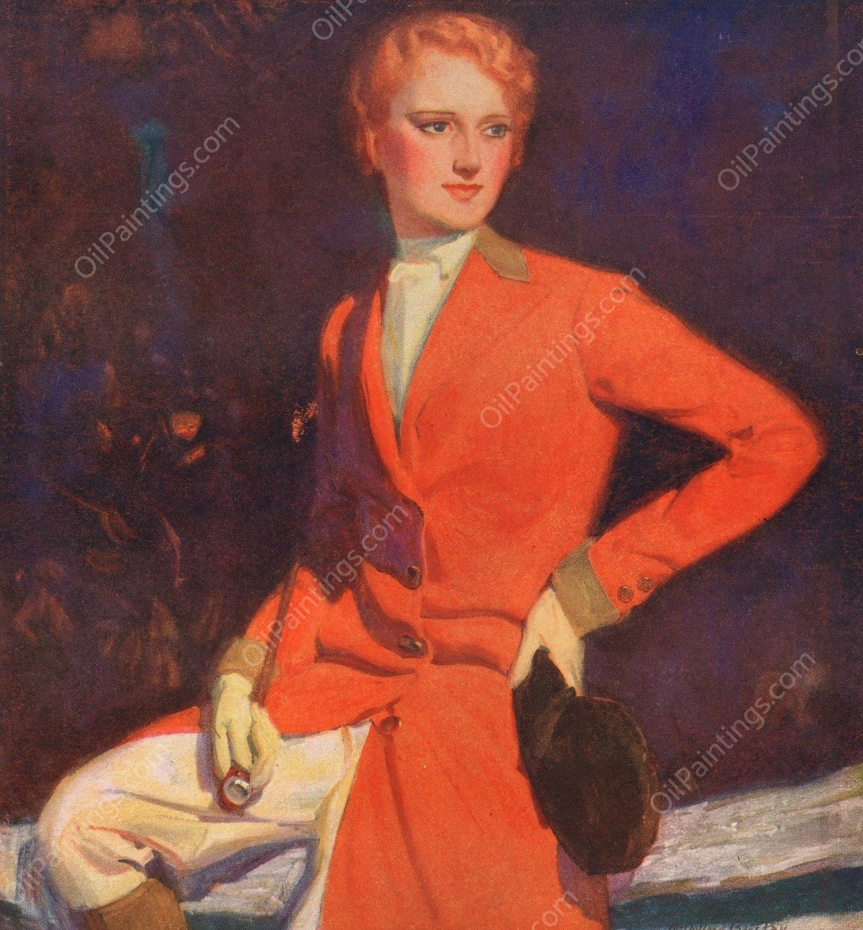 Pictorial review  by Mcclelland Barclay - Hand-Painted Oil Painting Reproduction