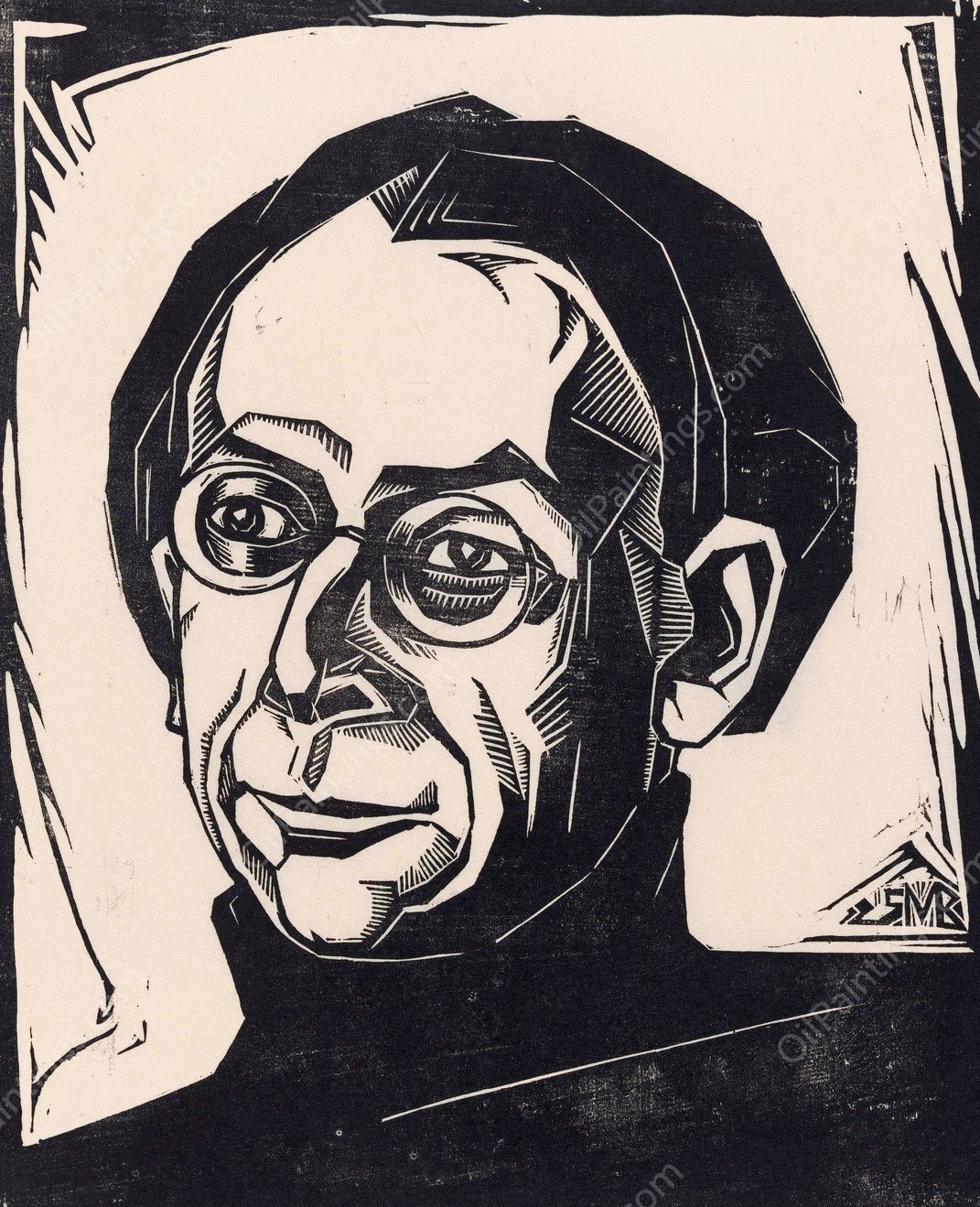 Portret van Abraham Bleekrode  by Meijer Bleekrode - Hand-Painted Oil Painting Reproduction