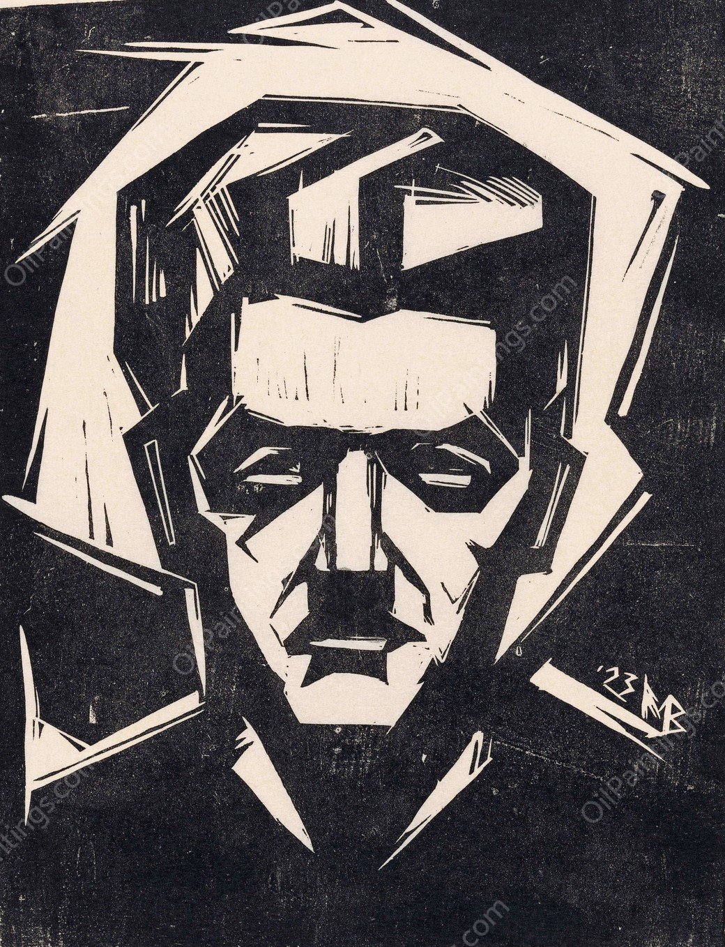 Zelfportret van Meijer Bleekrode  by Meijer Bleekrode - Hand-Painted Oil Painting Reproduction