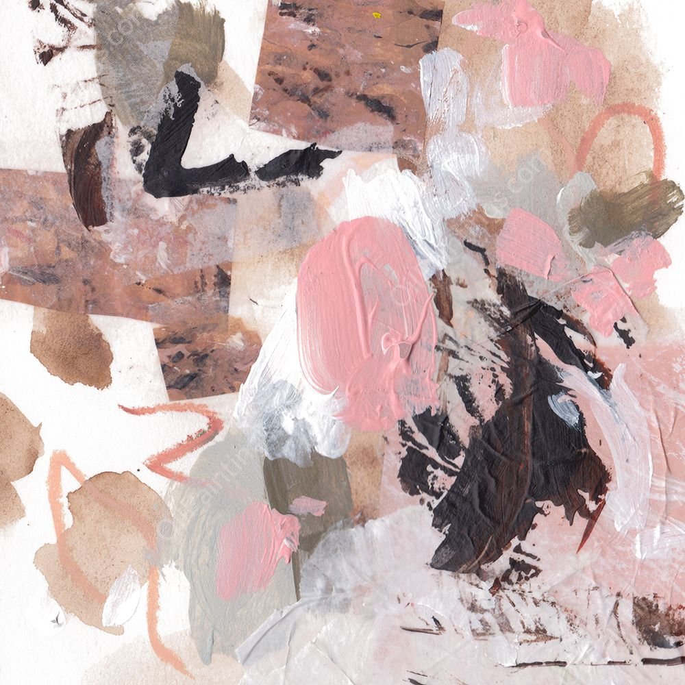 Pebble Rouge I by Melissa Wang - Hand-Painted Oil Painting Reproduction