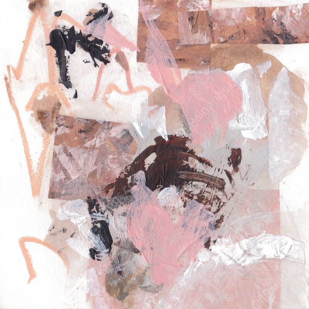 Pebble Rouge III by Melissa Wang - Hand-Painted Oil Painting Reproduction