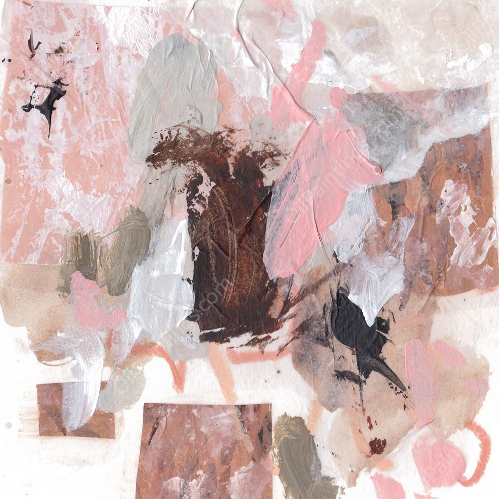 Pebble Rouge IV by Melissa Wang - Hand-Painted Oil Painting Reproduction