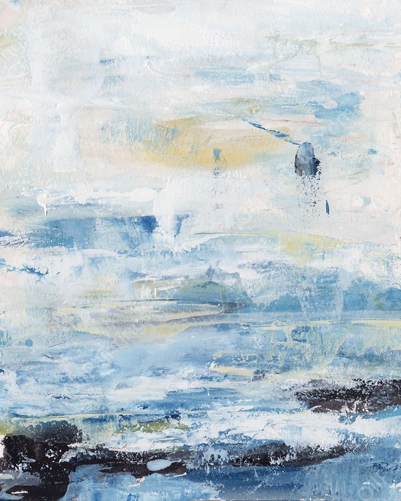 Waves on Sand II by Melissa Wang - Hand-Painted Oil Painting Reproduction