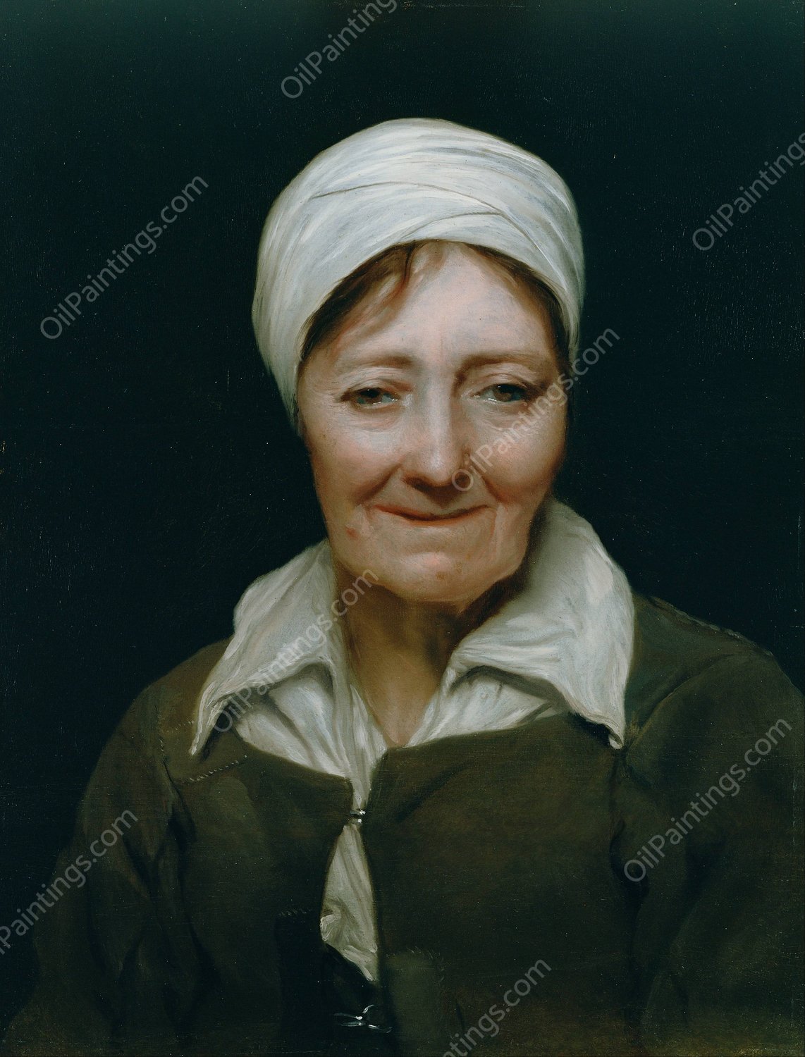Head of a Woman by Michael Sweerts - Hand-Painted Oil Painting Reproduction