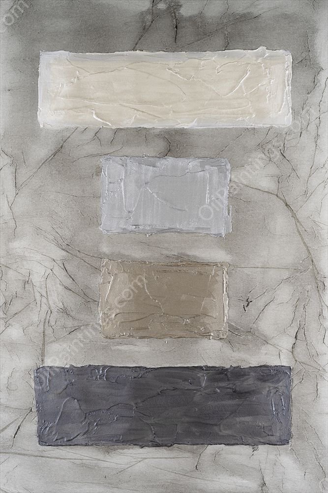 Metallic Monoliths I by Michael Willett - Hand-Painted Oil Painting Reproduction