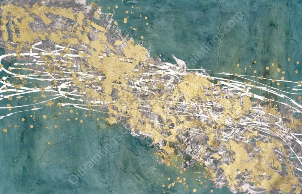 Mistral VI in Sea Green by Michael Willett - Hand-Painted Oil Painting Reproduction