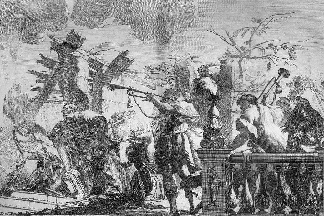 Ceiling Decoration by Michel Dorigny - Hand-Painted Oil Painting Reproduction