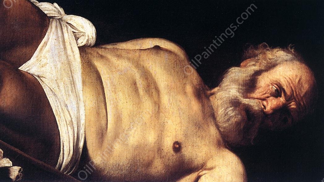 The Crucifixion of Saint Peter Detail by Caravaggio - Hand-Painted Oil Painting Reproduction