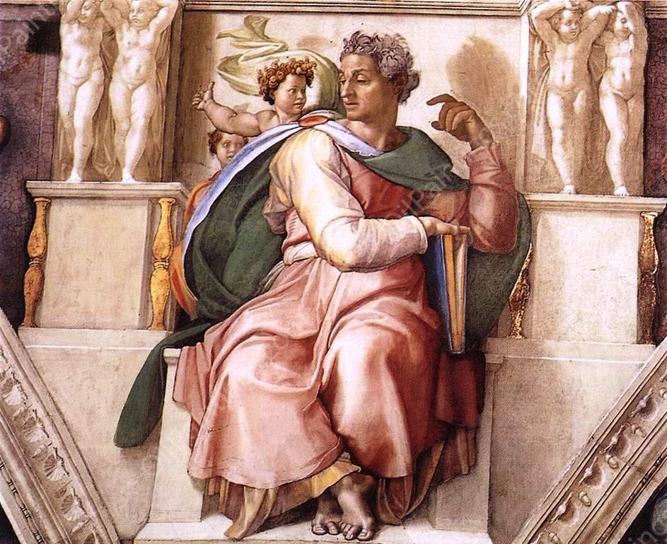 Isaiah by Michelangelo - Hand-Painted Oil Painting Reproduction