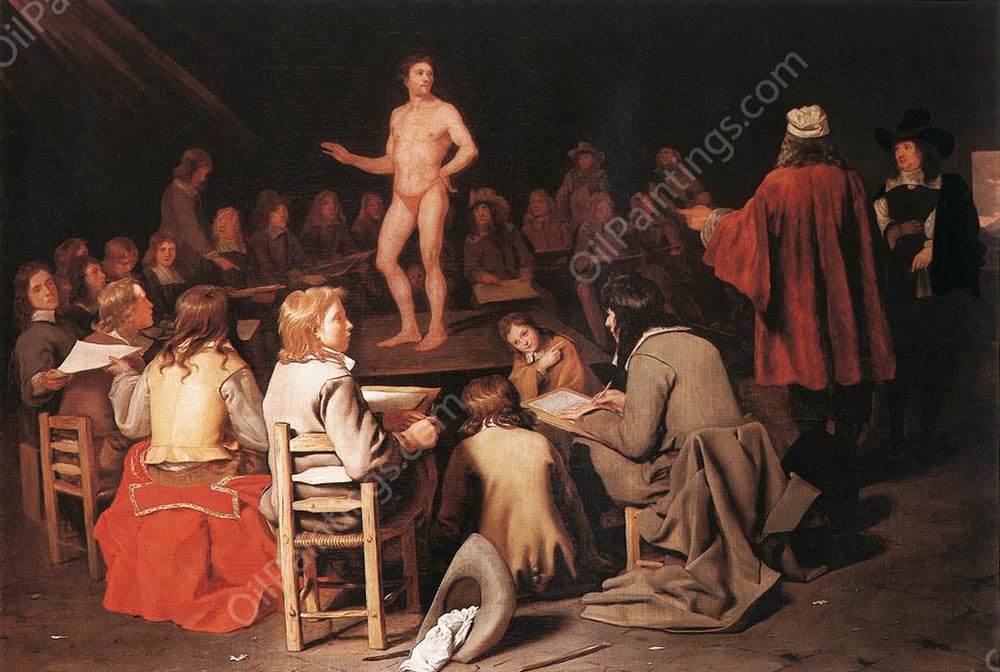 The Drawing Class by Michiel Sweerts - Hand-Painted Oil Painting Reproduction