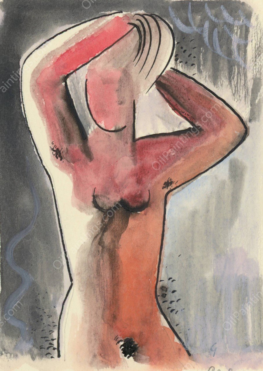 After the bath  by Mikulas Galanda - Hand-Painted Oil Painting Reproduction