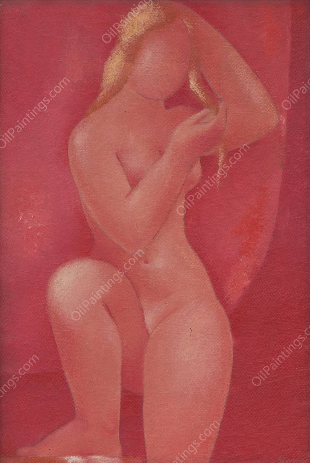 After the bath  by Mikulas Galanda - Hand-Painted Oil Painting Reproduction